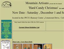 Tablet Screenshot of mountainartisans.net